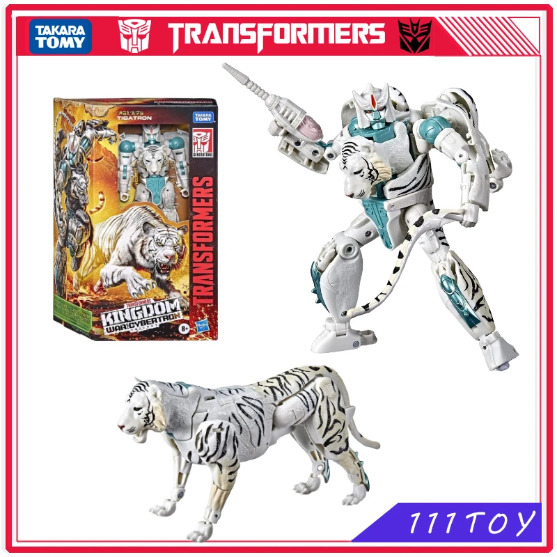 

In Stock Transformers Toy War For Cybertron：WFC-K35 Voyager Tigatron Anime Figures Robot Toys Action Figure Gifts Hobbies