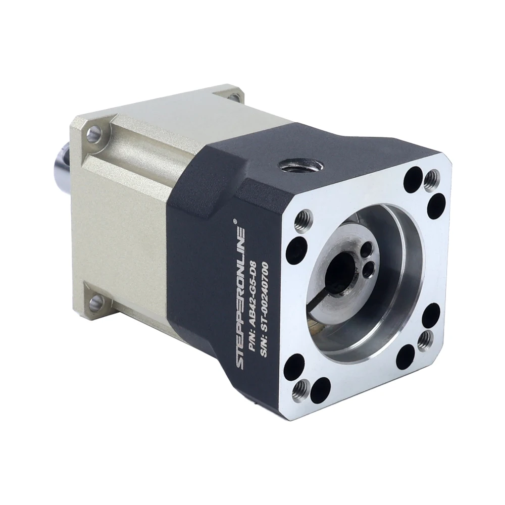 STEPPERONLINE Planetary Gearbox Helical Gear Reducer Reduction Gearbox Input Shaft 8mm IP65 Waterproof for 40mm Servo Motor