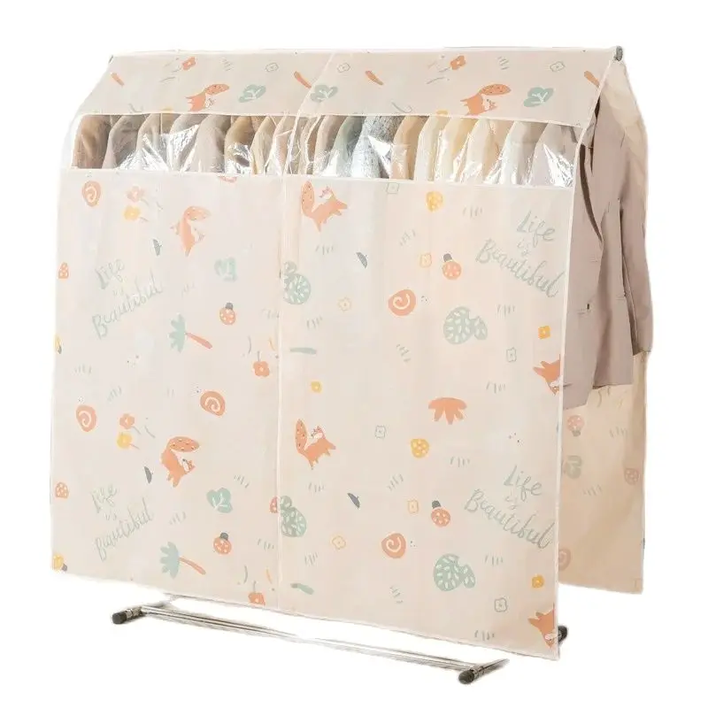 Куртка пуховая с мультяшным принтом, пылезащитный чехол, напольная вешалка для пальто, пылезащитный чехол для одежды, Пылезащитная ткань