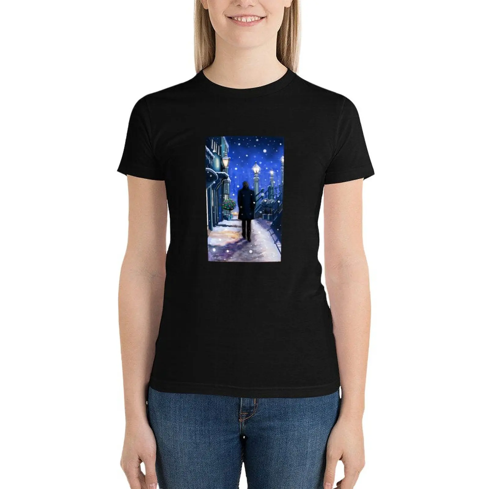 Not A Creature Was Stirring... T-Shirt summer clothes kawaii clothes tops for Women