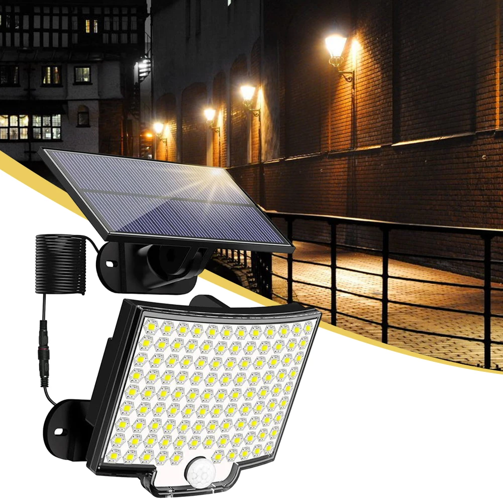 

LED Solar Powered Light With Remote Control Outdoors Waterproof Wall Emergency Street Security Lamp For Garden Decoration