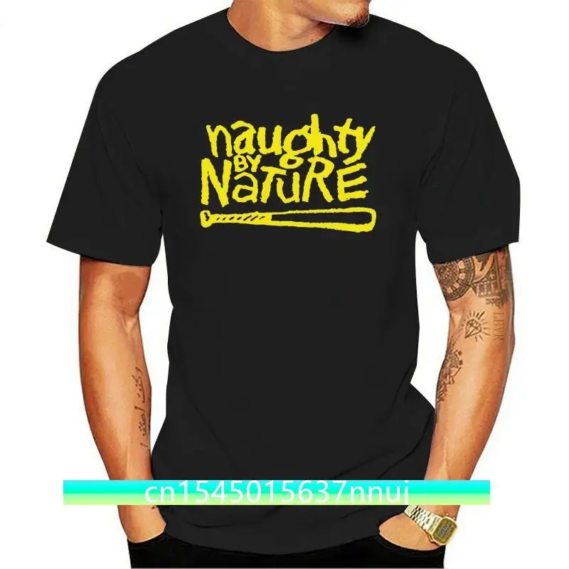 

New Naughty By Nature Logo Rap Hip Hop Men'S Black T Shirt Size S To 2Xl Apparel Casual Tee Shirt