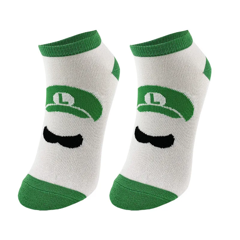 Super Mario Brother Socks Luigi Toad Cartoon Socks Pure Cotton Male Fashion Trend Tube Socks Adult Sports Socks Direct Selling