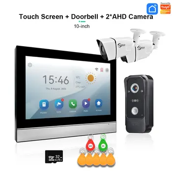 Tuya Smart Wifi Doorbell Video Intercom with CCTV Alarm System 1080P Video Door Entry Intercom with RFID Unlock 1