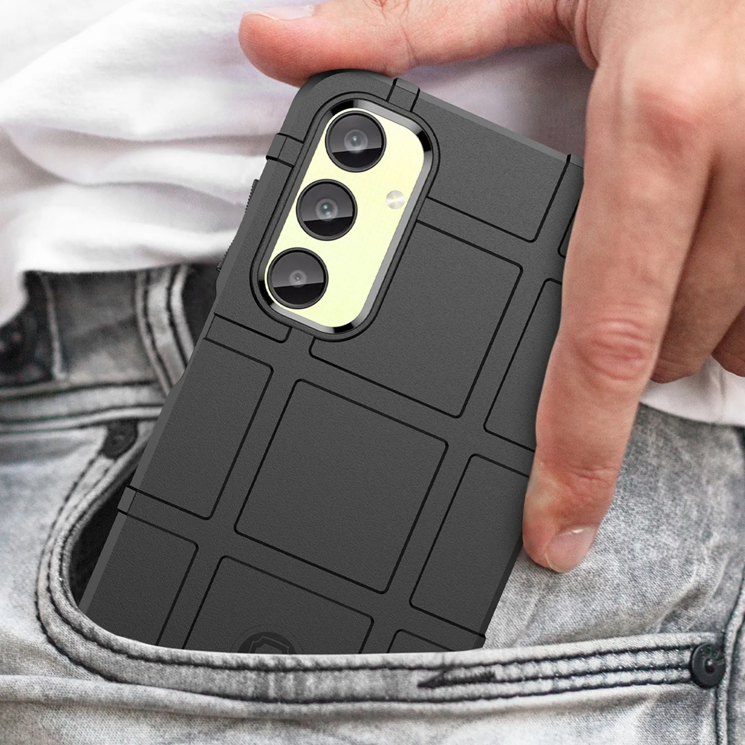 Soft Shield Anti-Knock Matte Back Cover for Smartphones - Heavy-Duty Armor Protection Case