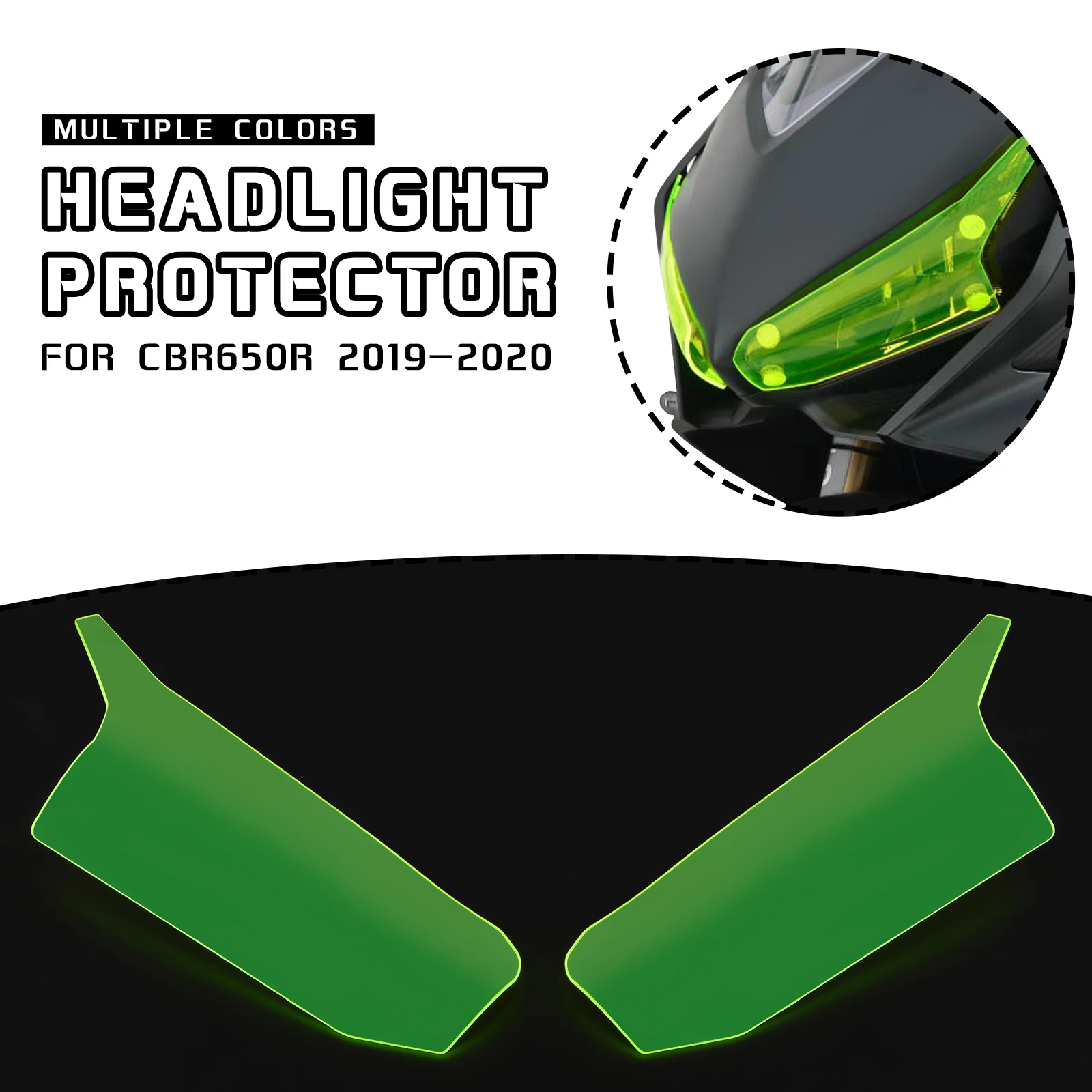

For Honda CBR650R CBR-650R CBR 650R CBR650 R 2017-2021 2020 Motorcycle Headlight Grille Guard Lens Protector Screen Shield Lens