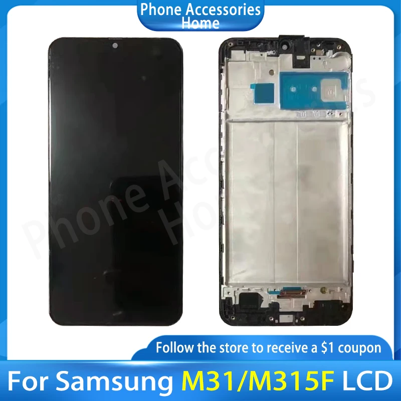ЖК-дисплей для Samsung Galaxy M31 M315 M315F дисплей с сенсорным экраном и дигитайзером в
