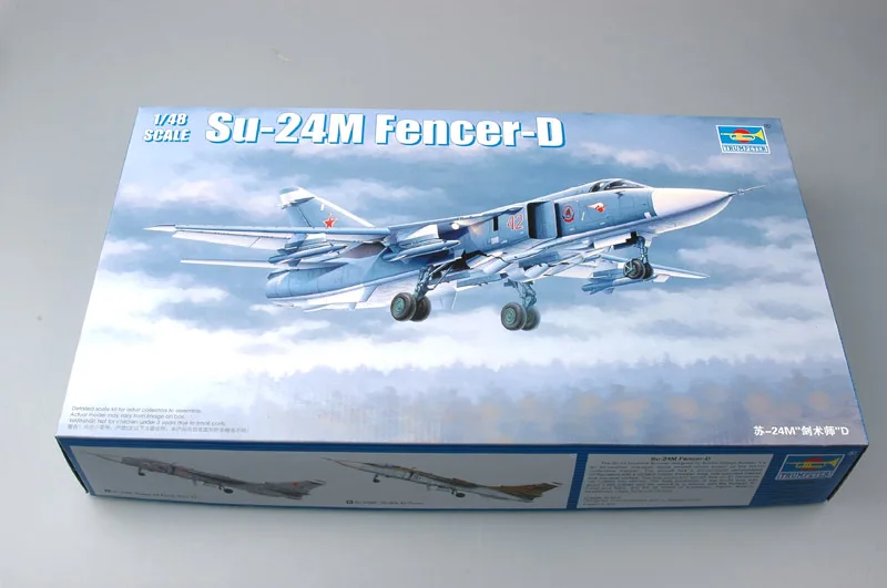 1-48-trumpeter-warplane-russian-su-24m-fencer-d-bomber-02835-aircraft-model