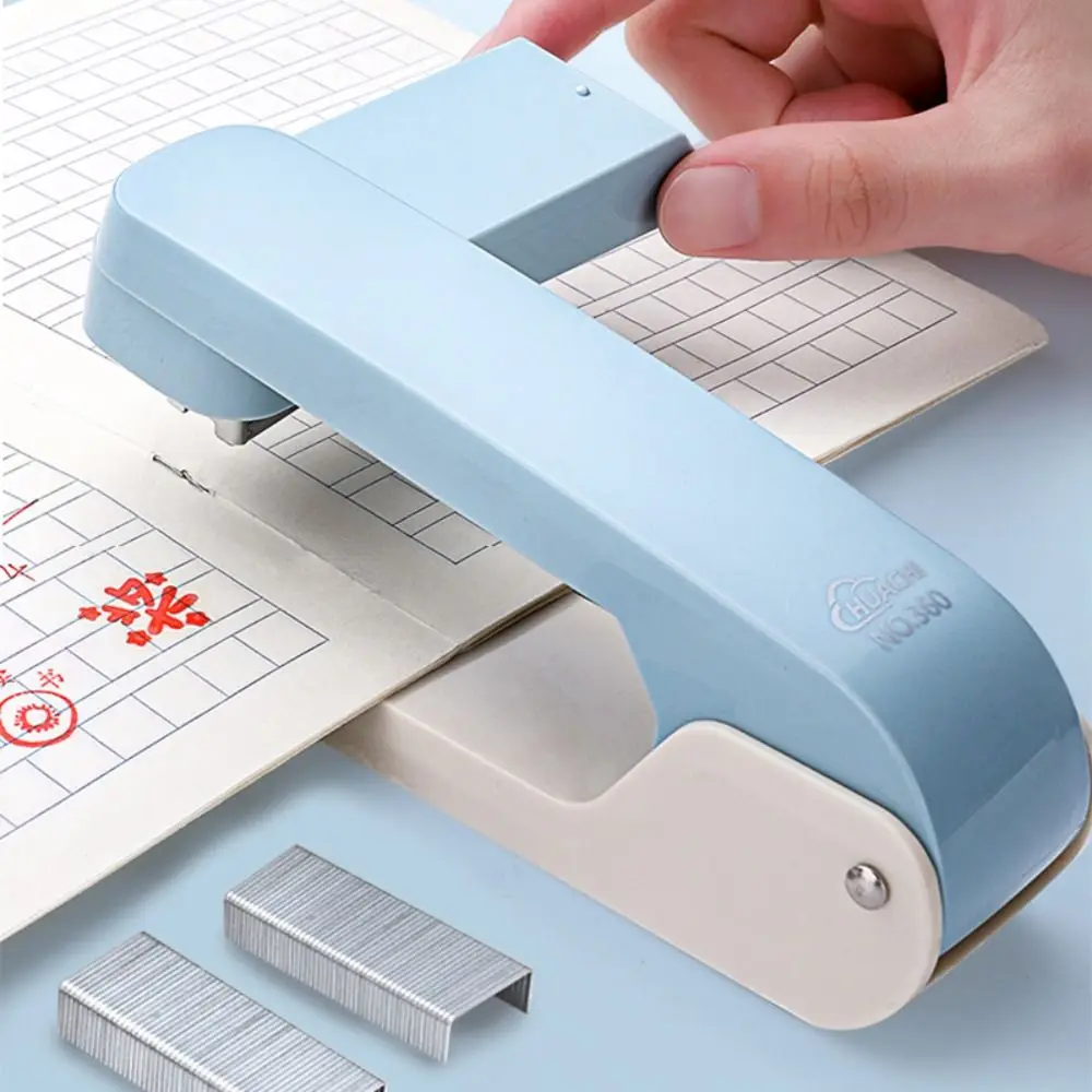Creative Metal Stapler Use 24/6 26/6 Staples Effortless Long Stapler 360 Degree Rotary Heavy Duty Stapler School Office