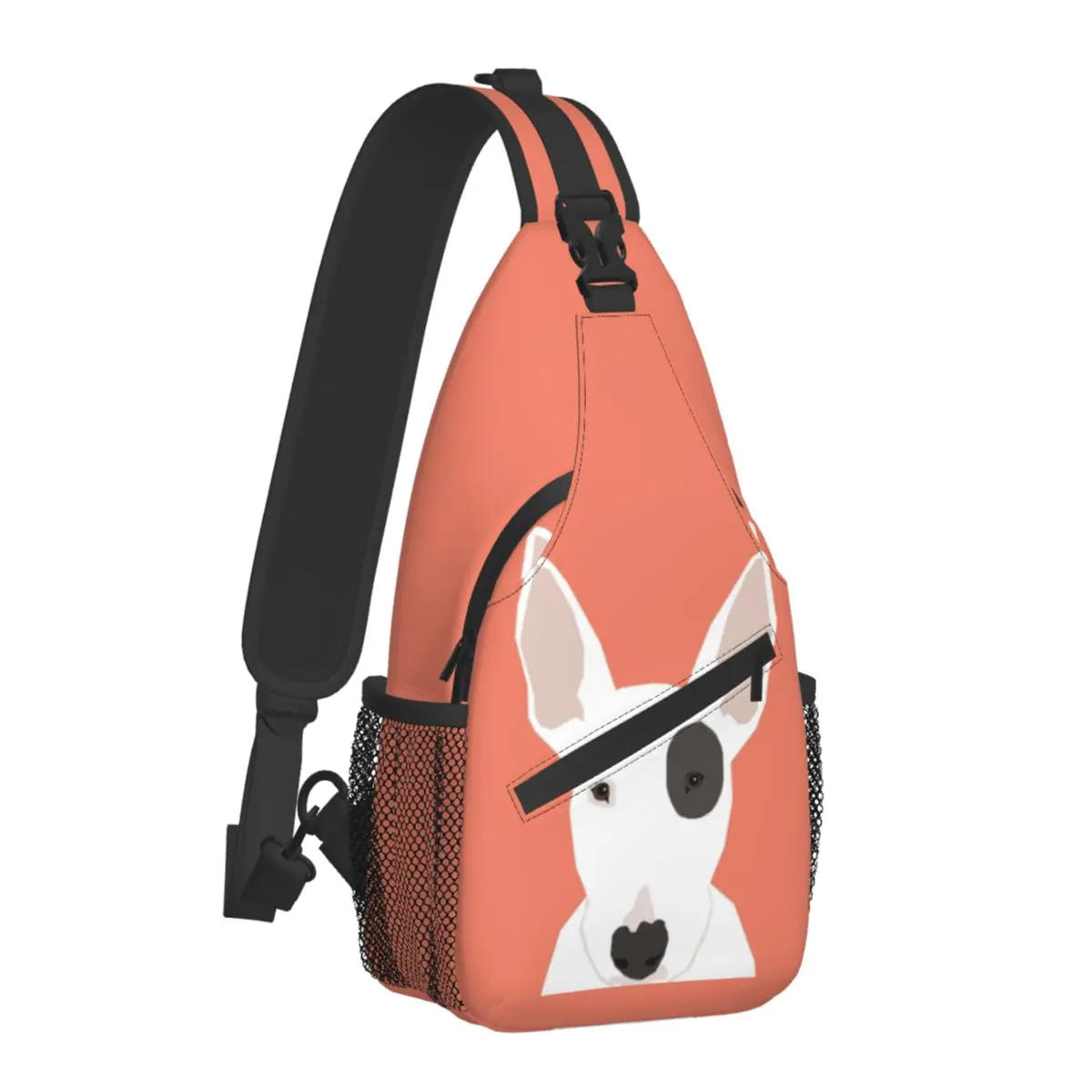 

Bull Terrier Pet Chest Bags Women Animal Travel Shoulder Bag Streetwear Print Crossbody Bag University Motorcycle Sling Bags