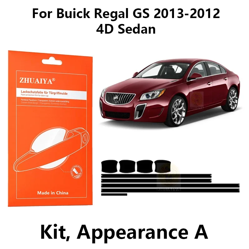 

Защитная пленка ZHUAIYA для красок дверной ручки, защитная пленка из ТПУ для Buick Regal GS 2013-2012 4D Седан, автомобильные аксессуары