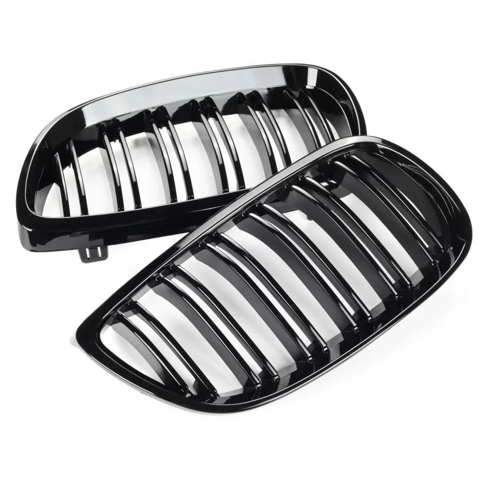 Voorbumper Nier Grill Voor Bmw E92 E93 M3 2006-2009 Gloss Black Dual Lijn Grille Auto Styling Racing roosters Vervanging Deel