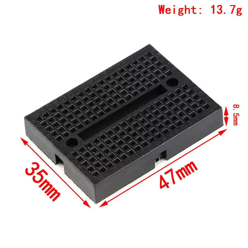 SYB-170 Mini lötfreies Prototyp-Steckbrett 170 Verbindungspunkte 35 * 47 * 8,5 mm für Arduino Diy Kit – Detail 3