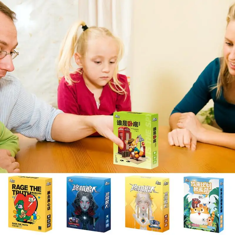 Funny Card Games parent-child interactive game Solid Angle Design Board Game Fun and educatioal toy for Family Gatherings do you really know your family conversation opening family party game card adult child parent child game card games board game