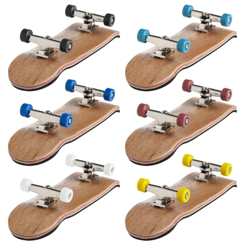 

1Set Mini Finger Skating Board Game Wooden Deck Fingerboard Skateboard Sport Games Kids Gift Maple Wood Set New Y55B