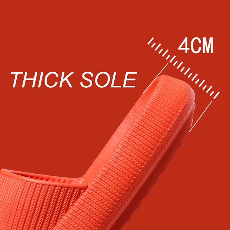 Summer Thick Platform Cloud Slippers Women Non Slip Shower Flip Flops Bathroom Super Soft Comfy Home Pillow Slides Sandals Woman