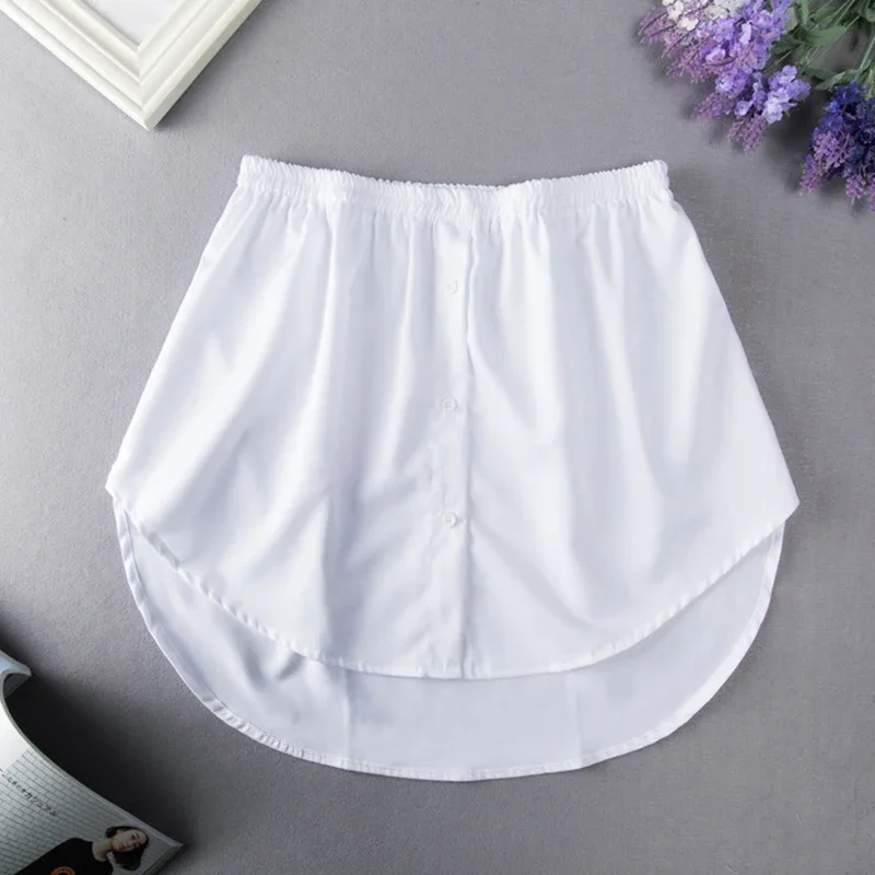 Skirt Skirt Layer Shirt Blouse Hem Inner Mini Irregular S-3XL Tail Hem Fake Underskirt Detachable Women Extender Layered
