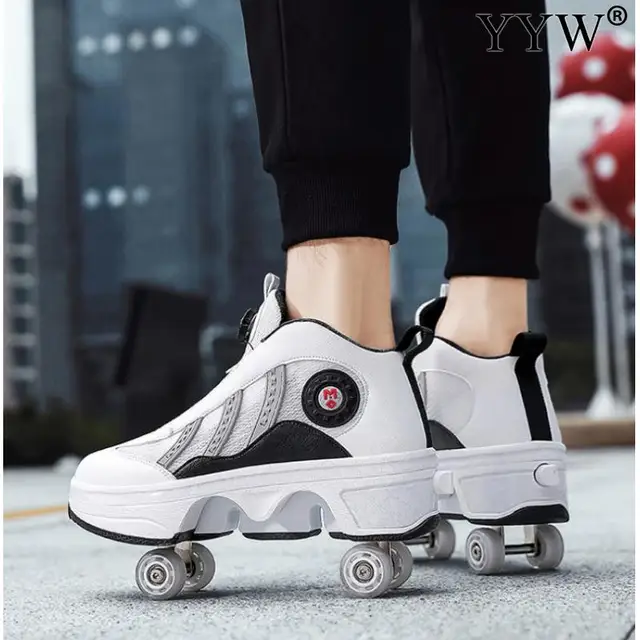 Pu Leather Kids 4 Wheels Roller Skate 