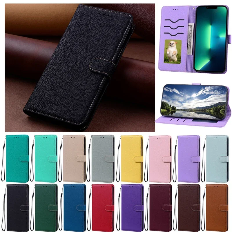 Luxury Leather Book-Style Wallet Phone Case - NARZO50 Collection