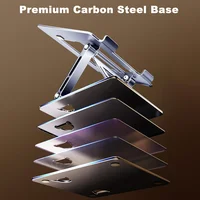 Support réglable pour ordinateur portable, Base en acier au carbone, supporte un poids de 40kg pour MacBook Air Pro Dell XPS HP dans 17 pouces 2