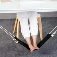 Creative Foot Hammock Portable Office Table Hanging Feetrest Pad Foldable Lazy Rest Foot Mat Universal Feet Pad Accessories 2