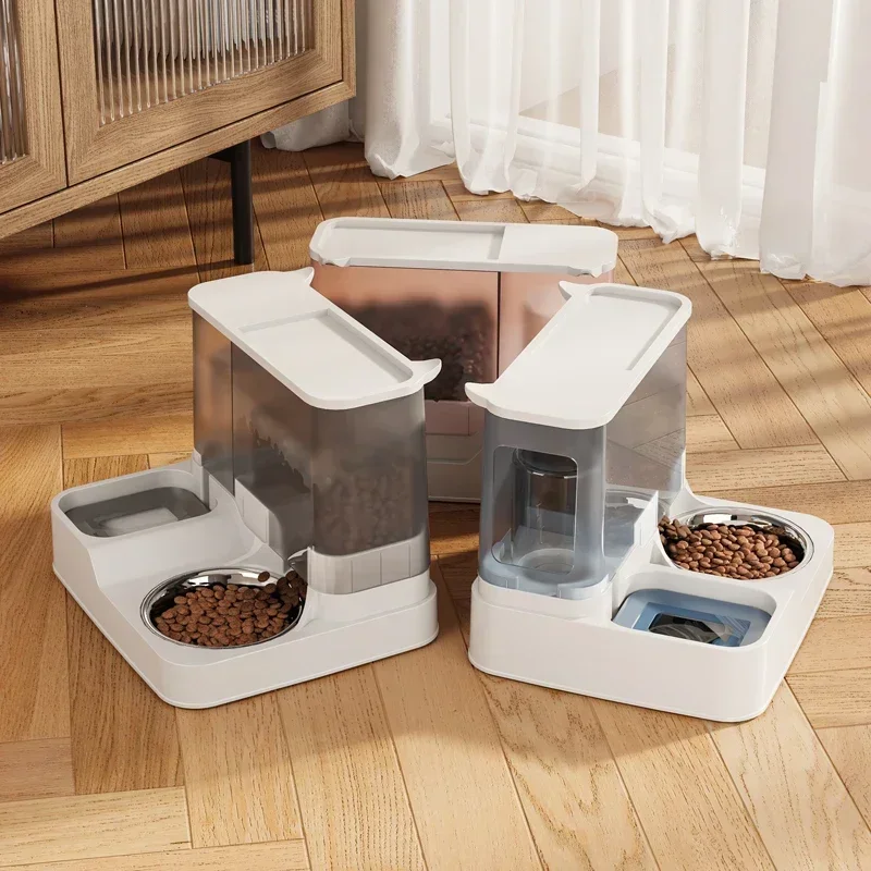 

Контейнер из нержавеющей стали для сухой и влажной воды для собак и кошек с чашей