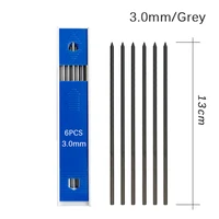 3.0MM Art Painting Pencil Set with Black/Red Leads Stainless Steel Metal Mechanical Pencil Sketch Crafting Automatic Pencils 2B 6