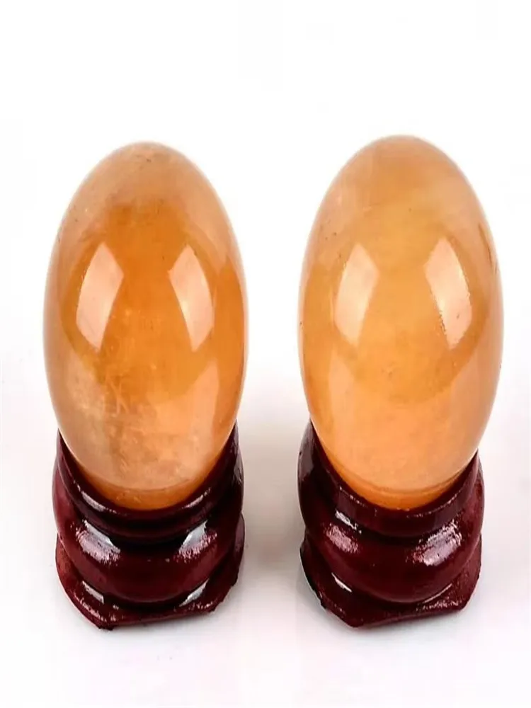 3cM natural orange Calcite Sphere Crystal quartz Ball Chakra Healing rock Reiki Stone Carving Crafts with stand(1 PC) 4