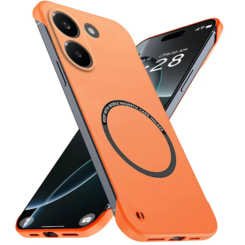 Rahmenlose, ultradünne Schutzhüllen für Redmi Turbo 5 POCO X8 Pro X8Pro Turbo5, magnetische, kabellose Ladehülle mit Hautgefühl