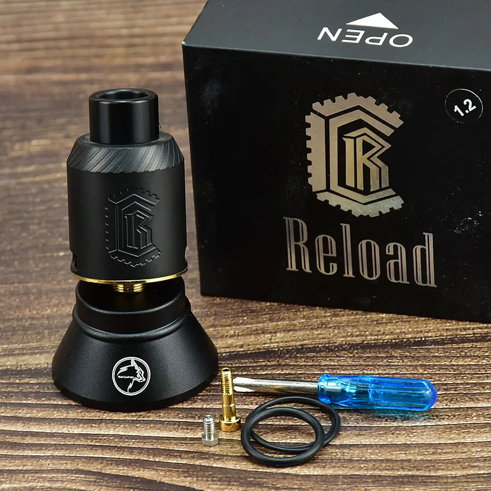 

wolfcoolvape Classic style Reload RDA V1.2 style vape 304ss Rebuildable Tank Vape Atomizer 1:1 style rda Tank Atomizer