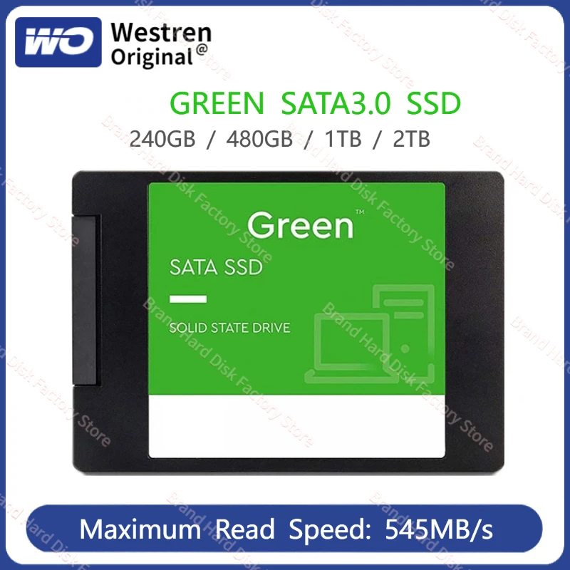 

Original 4TB 2TB 1TB 480GB 240GB Green Internal PC 2.5" SSD Solid State Drive SATAIII 6Gb/s UP to 545MB/s for Laptop/Desktop/PS5