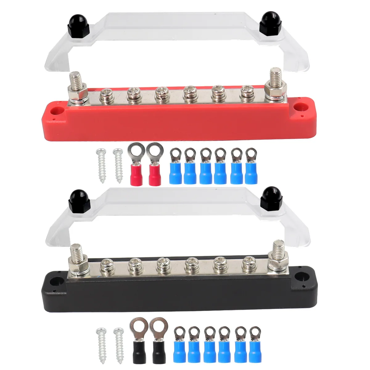 M6 Power Distribution Block Bus Bar 150A Buss Bar 12v Electrical Terminal Block For Caravan