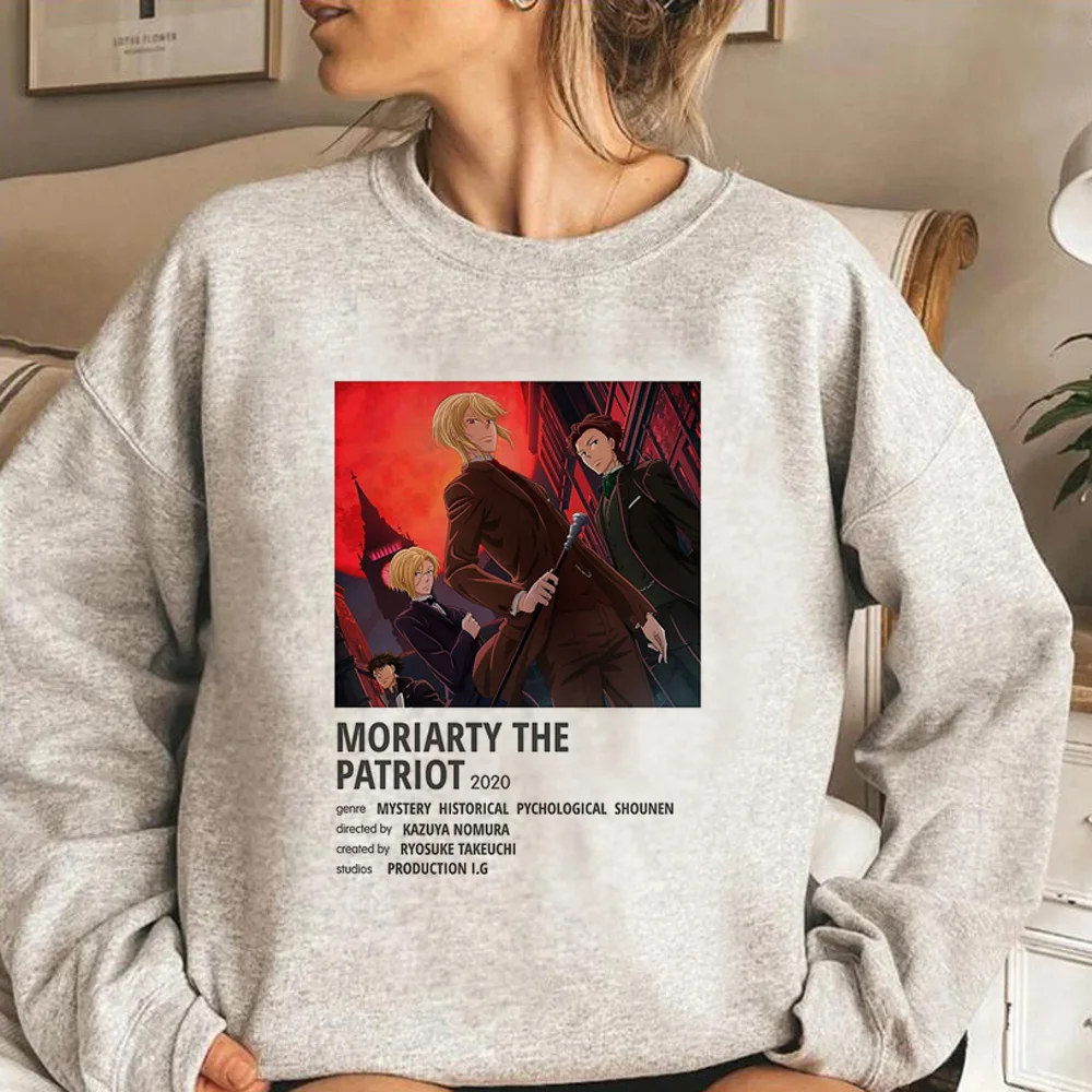 Moriarty Lá Hazafi hoodies Nők streetwear Anime kawaii harajuku pulls hoddies Nők Vonalas Felsőruha