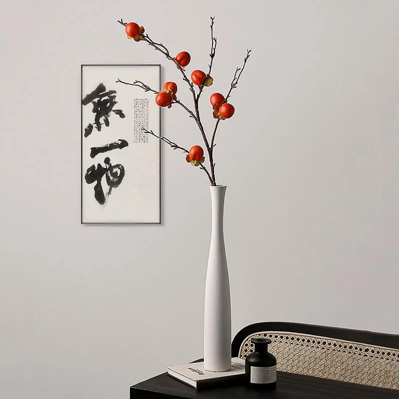 40cm Long Ceramic Flower Vase Nordic Modern Home Decoration Flower Plant Pot Accessories Dry Flower Vases for Living Room Decor 2