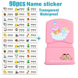 Personalized Name Stamps and Waterproof Ink Pads (C)