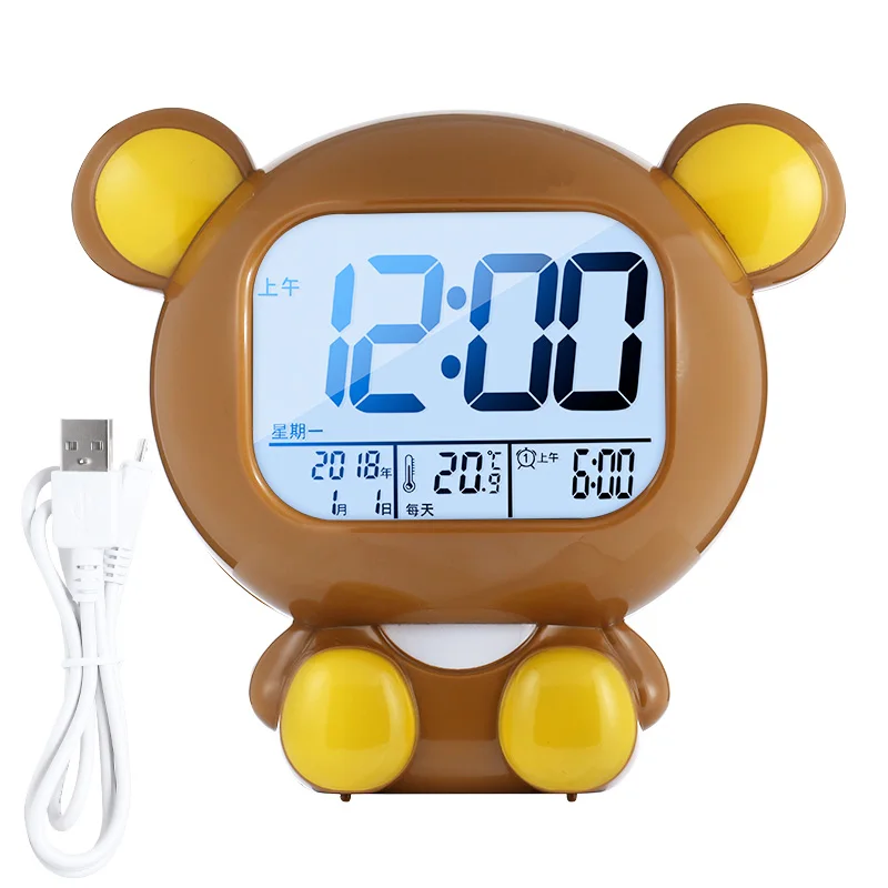 VABOO Despertador Digital Infantil, Reloj Despertador Recargable