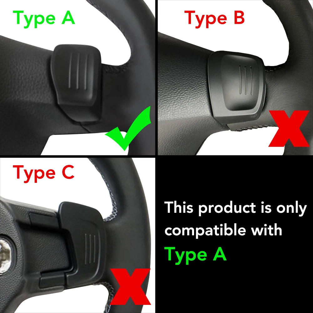 Steering Wheel Covers DSG Paddle Extension Shift Cover For VW Golf 5 6 MK6 GTI R Jetta MK5 Passat B6 B7 CC Polo Sharan Tiguan Seat Leon