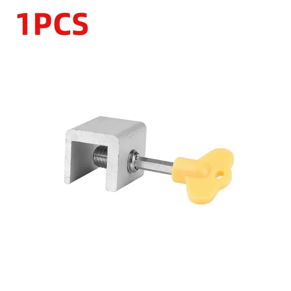 Serrure de sécurité pour fenêtre, 4 pièces, en alliage d'aluminium, serrure coulissante pour porte coulissante, antivol, boucle réglable, bouchon de fenêtre pour la maison