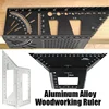 Multifunctional Angle Ruler 45 90 Degree Aluminum Alloy Accurate Woodworking Square Angle Ruler Marking Gauge Carpenter Tool 1