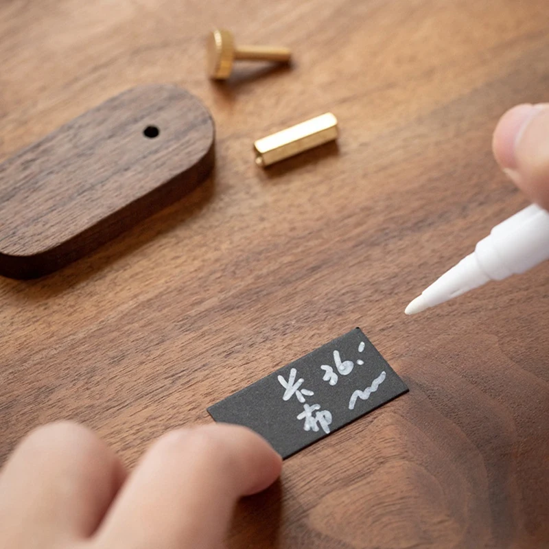 1PCS Solid Wood Small Price Display Card Cake Product Tag Simple Handwritten Label Easy To Use