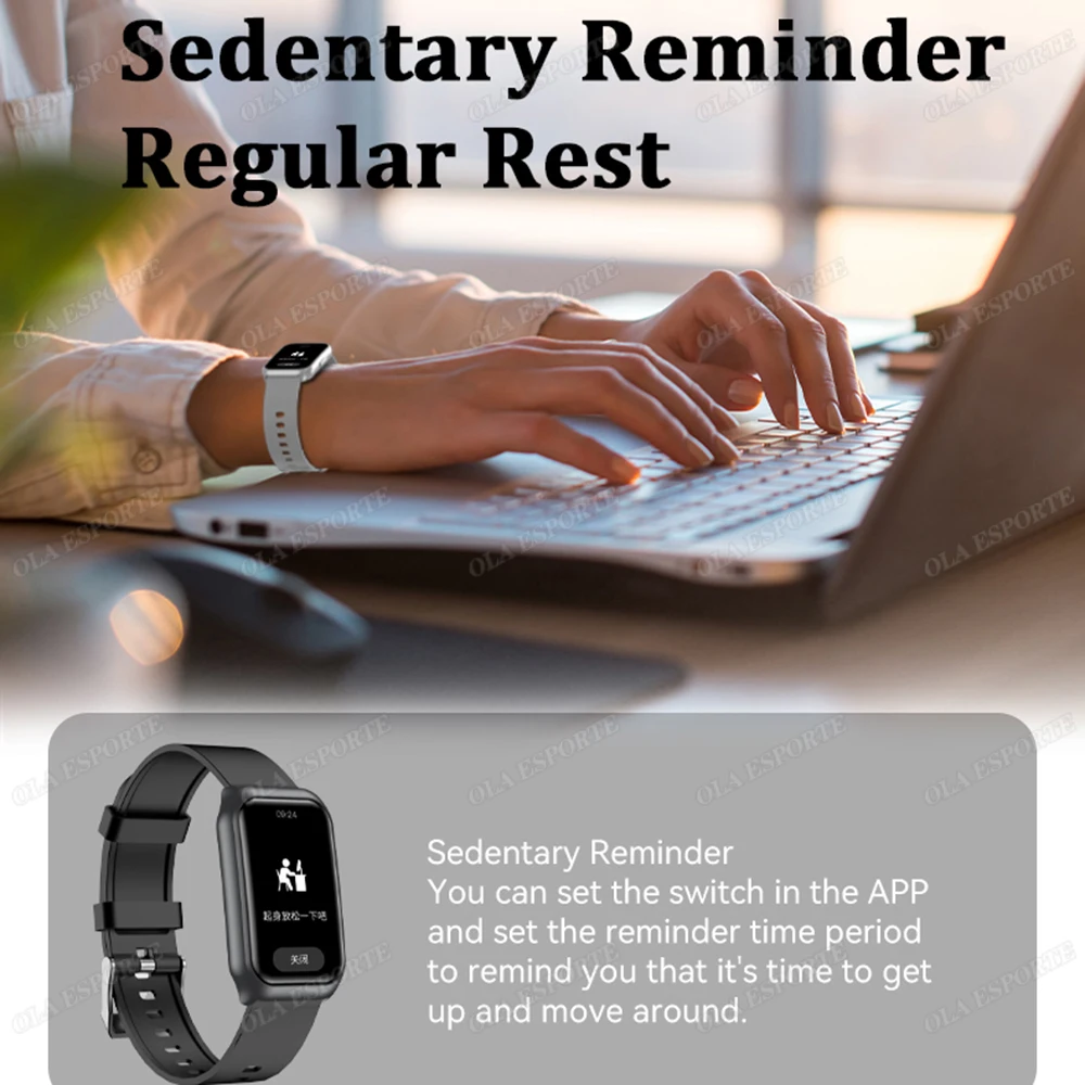 Ola Esporte Nuovo Smart Watch Funzione di monitoraggio del sonno da 1,45 pollici Chiamata Bluetooth Promemoria messaggio Pedometro sportivo Bracciale intelligente - immagine 2