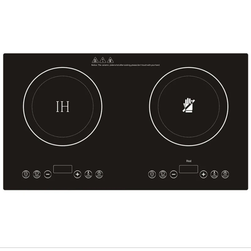 Embedded Double Induction Cooker Cooktop Stove Electric Cooker Ceramic