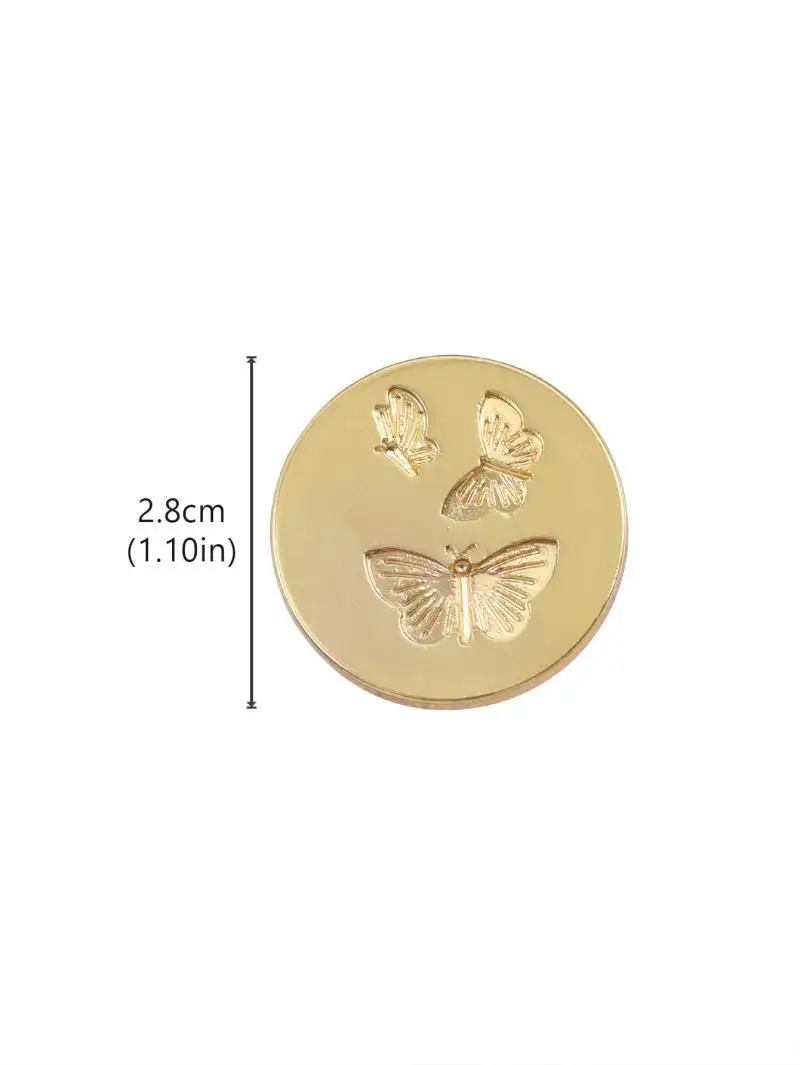 Description Picture 2 of itemZinc Alloy Embossed Fire-Painted Seal Sealing Wax Stamp Head Wax Seal Stamp For Envelopes Wedding Invitation Album Seal Stamp