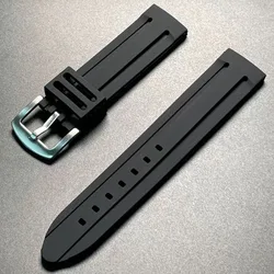 Men's Universal Diving Waterproof Silicone Sport Watchband Strap - 28mm (Black)