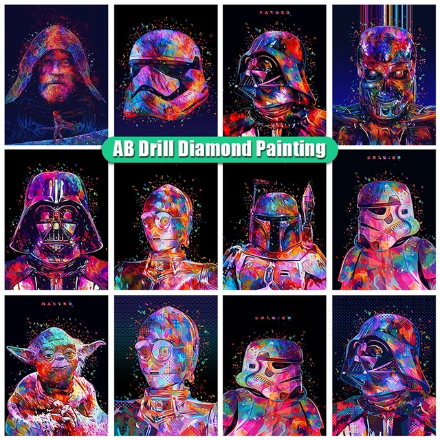 Diamond Painting Star Wars Movie  Pictures Diamonds Star Wars - 5d Diamond  Painting - Aliexpress