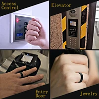 T5577 Chip RFID Black or White Ceramics Smart Finger Rewrite Ring 125KHZ Wear for Men or Women - Image 4