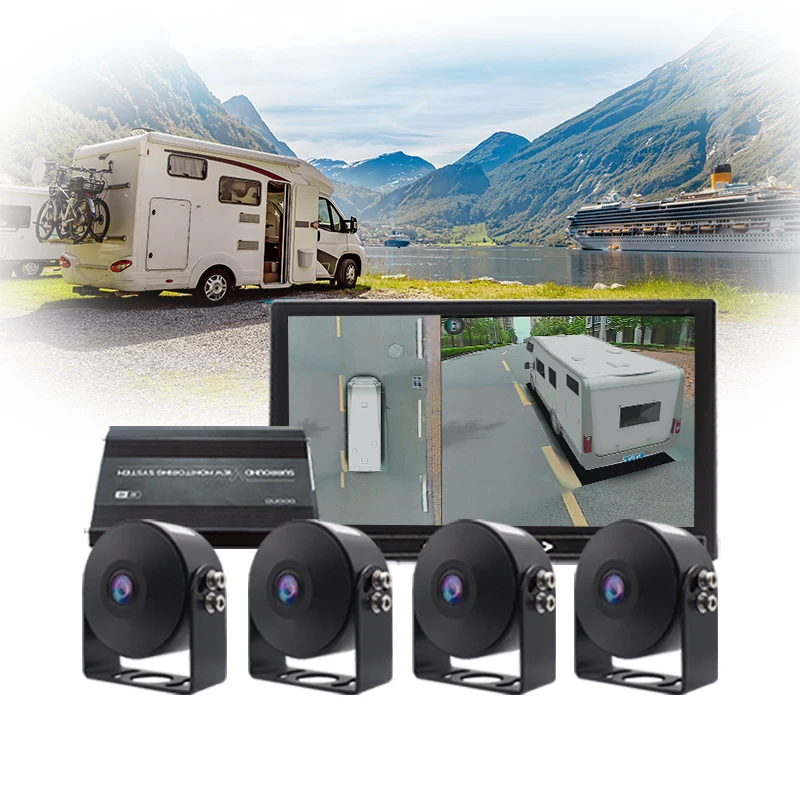 

Wide Angle HD 3D Surround View Panoramic Parking System 360 Truck Camera System Van Bus Security Bird View Camera