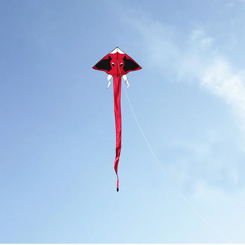 

free shipping 3m children kites flying elephant kite toys ripstop nylon handle line kites