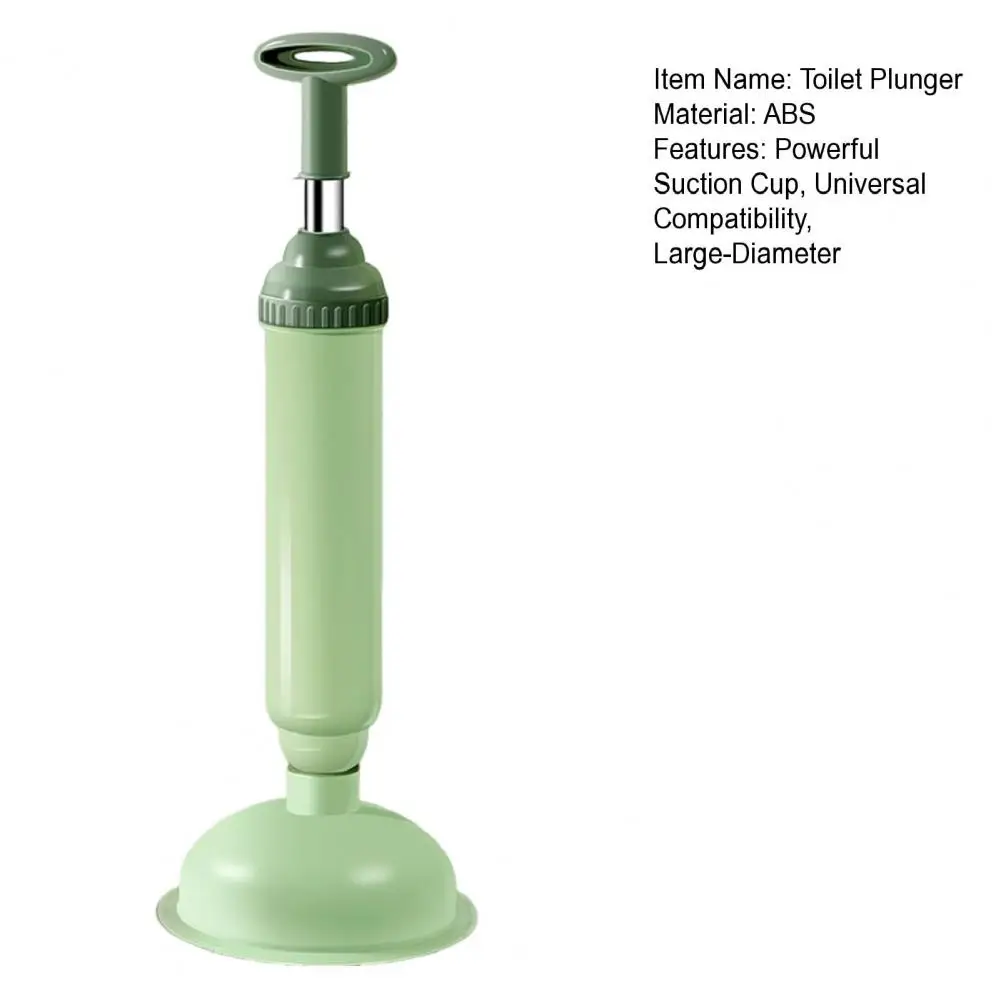 45cm Silicone Toilet Plunger High Pressure Pump Anti-Clogging Drain Cleaners Suction Cup Telescopic Handle Toilet Clog Remover