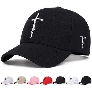 Moda fé bordado boné de beisebol das mulheres dos homens primavera verão chapéus de sol algodão snapback chapéu unises hip hop bonés de caminhoneiro gorras 1